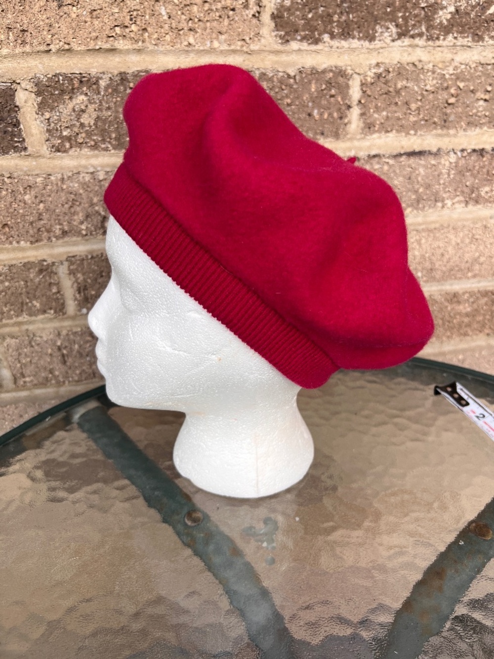 Vintage classic Betmar red 100% wool beret - perfect for Christmas season!